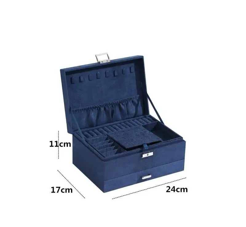 Jewelry box, case, organizer, cobalt PD119GRAN