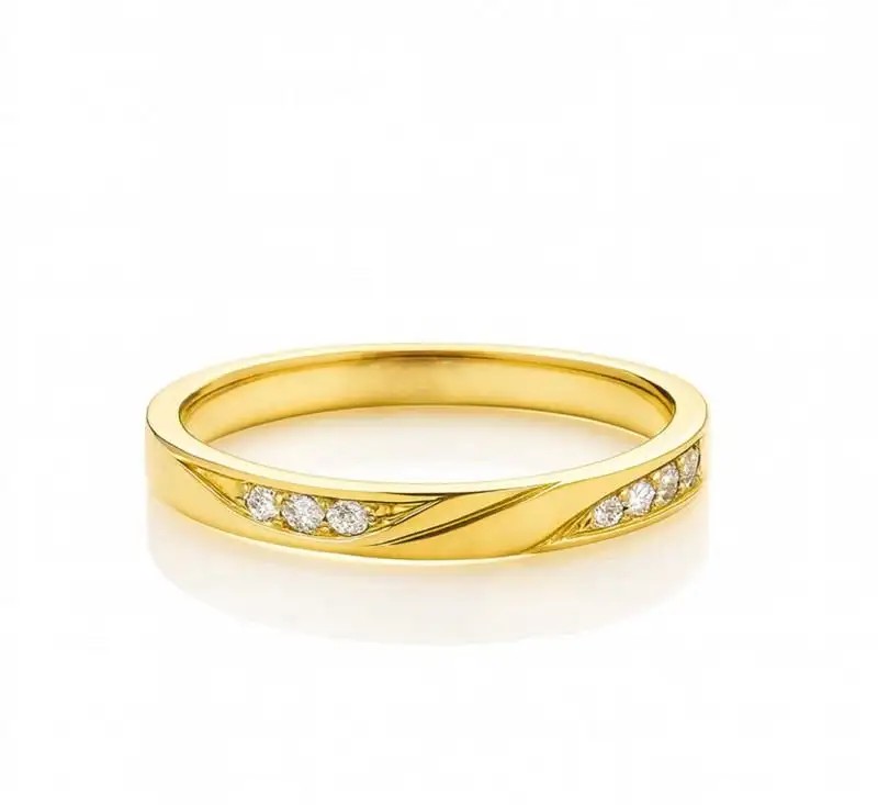 14k gold plated surgical steel ring PST989