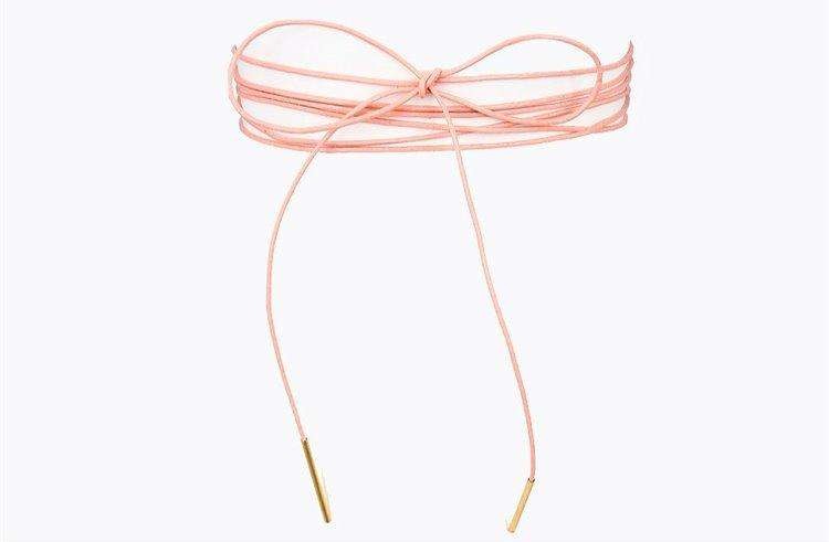 DELICATE CHOKER NECKLACE - PINK N526R