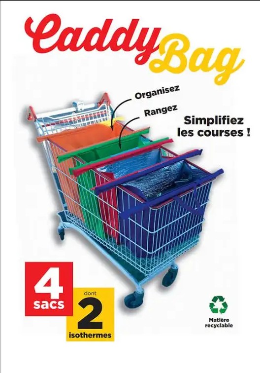 SHOPPING TROLLEY BAGS (POCKETS OF 4 BAGS) – WHOLESALE CLEARANCE - EUROPE