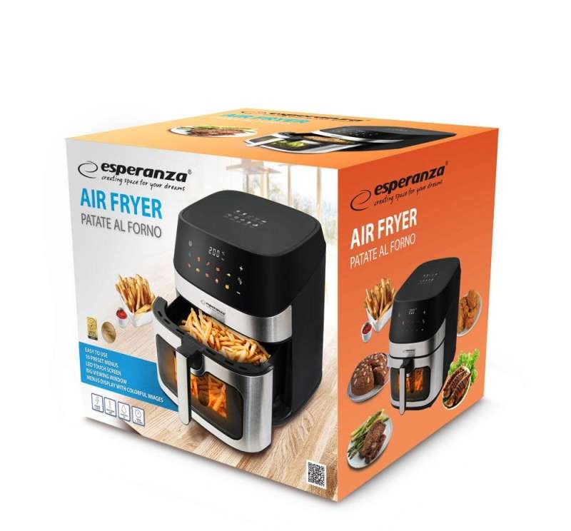 EKA005 Esperanza fat-free fryer patate al forno 8l 1600w