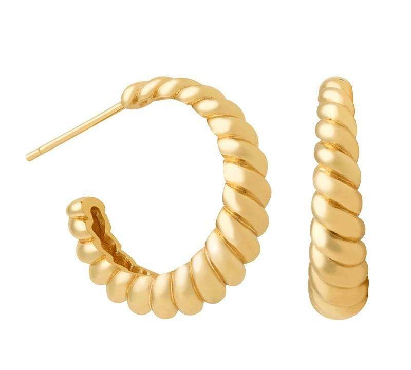 14k gold plated stainless steel drop earrings KST3219