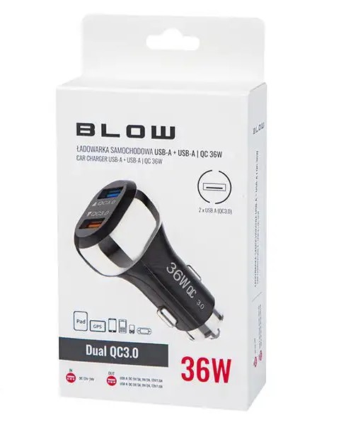75 790# Car charger `g36c 2x usb a 36w